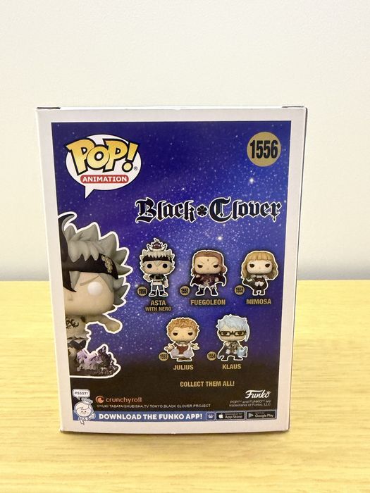 Фигура Funko POP! Animation: Black Clover - Black Asta (Glows in the Dark) (Special Edition) #1556