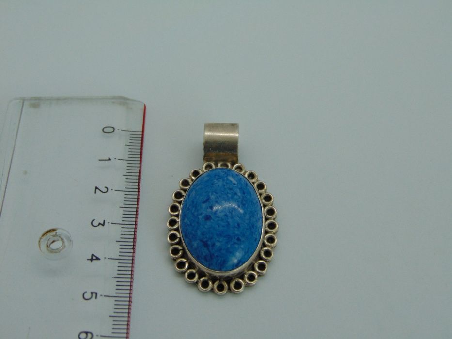 Pandantiv din argint cu piatra, Mexic