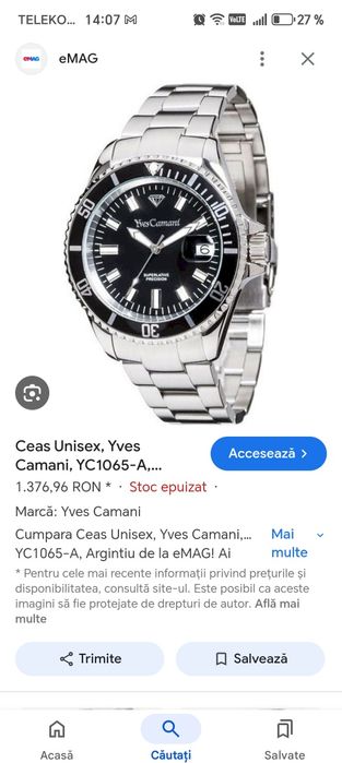 Ceas Yves Camani YC1065-A