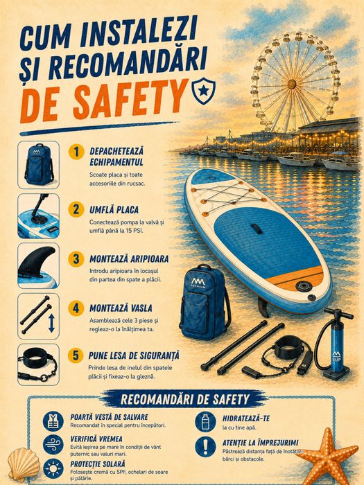 Inchirez stand up paddle board sup constanta mamaia