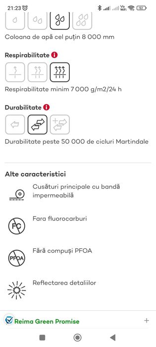 Salopeta Reima impermeabila de copii in stare excelenta