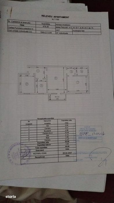 Apartament 3 camere Pacurari