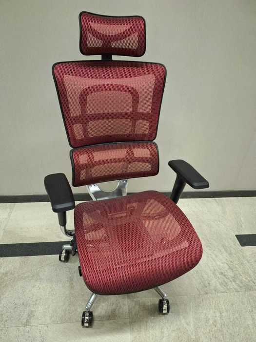 Ергономичен офис стол ErgoPro - червен