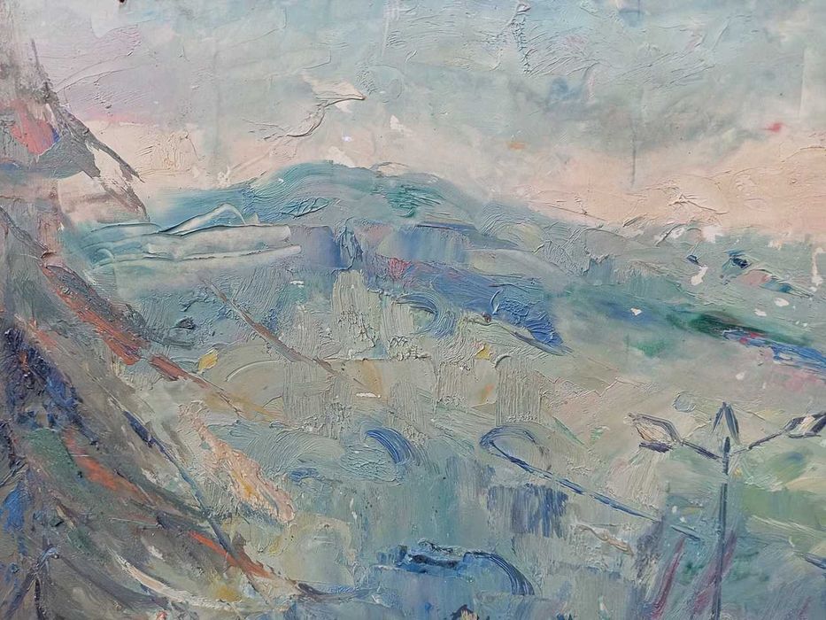 Tablou vechi -  Sovata - semnat si datat Adamiu `969