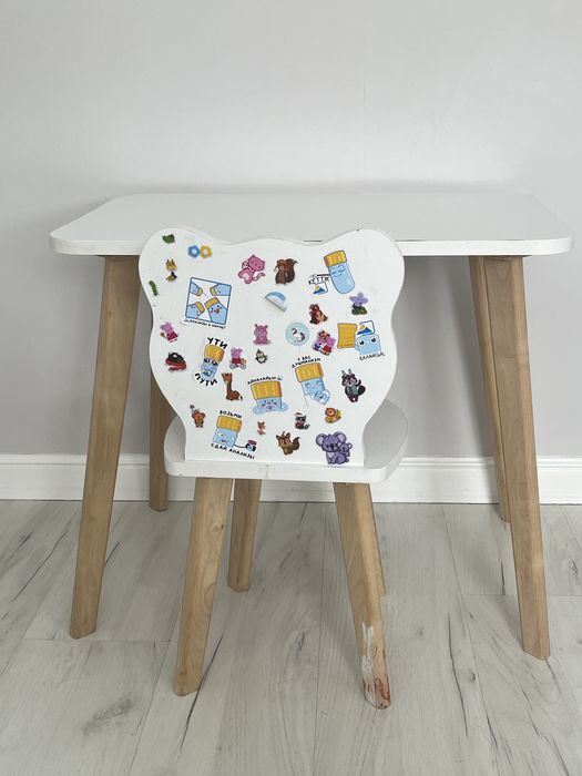 Детский стол и стул комплект