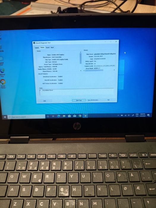 HP Pro X360 G11 Fortis SSD 256gb RAM 8GB baterie