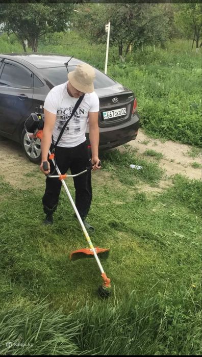 Покос травы, качественно