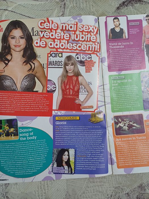 Vand revista Bravo iunie 2012, completă, cu Lady Gaga, CU 4 POSTERE cu Linkin Park, Demi Lovato, Jason Derulo si Snow White in stare impecabilă