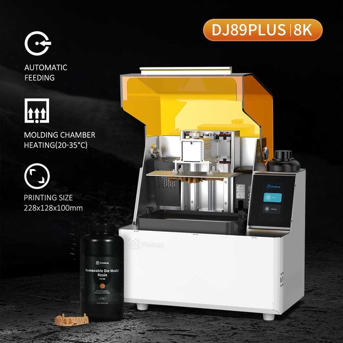 Дентален 3D Принтер PioNext DJ89 Plus 8K + Creality UW-01 Wash & Cure