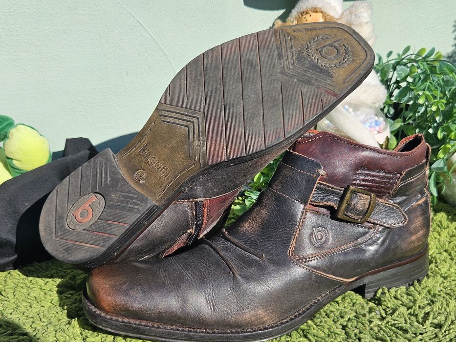 Bugatti мъжки боти от кожа N42