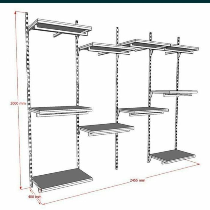 Витрина полка стеллаж на заказ