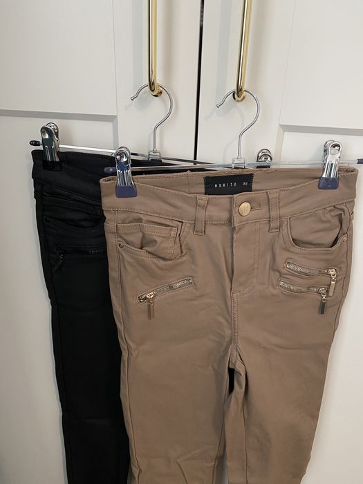 Lot 2 perechi pangaloni imitaie piele