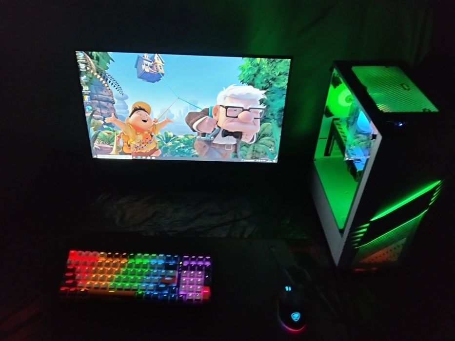 Gaming kampyuter RX 580 Ram 16GB i5 9400 manitor 27 Razmer 165Hz