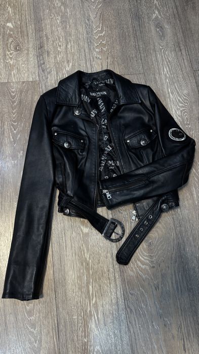 Кожено яке Balmain