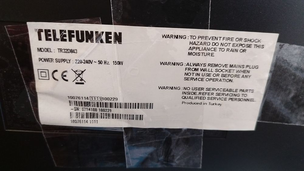 Tv led tucson (vestel) tl3204dled15 defect,piese