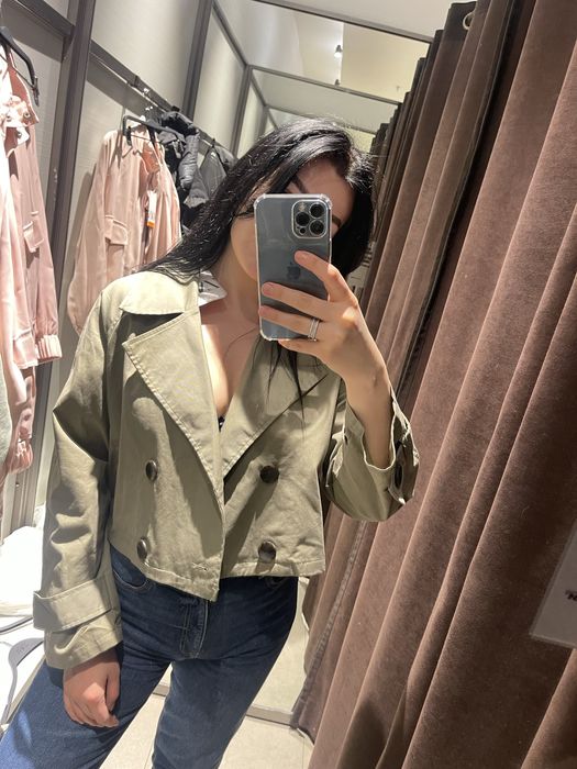 Укороченный тренч Zara
