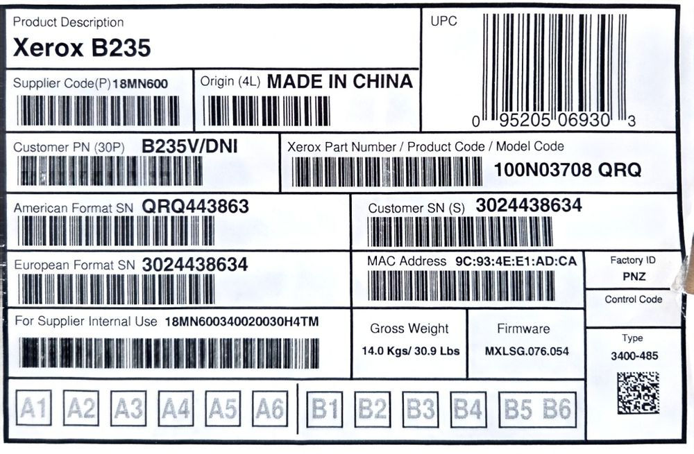 Мултифункционално  принтер устройство  Xerox B235