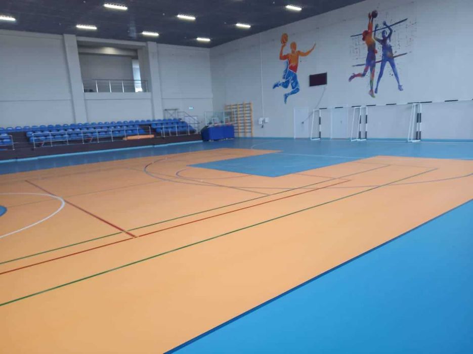 Спорт релин, линолеум спортивный, ПВХ 4,5мм - 6 мм