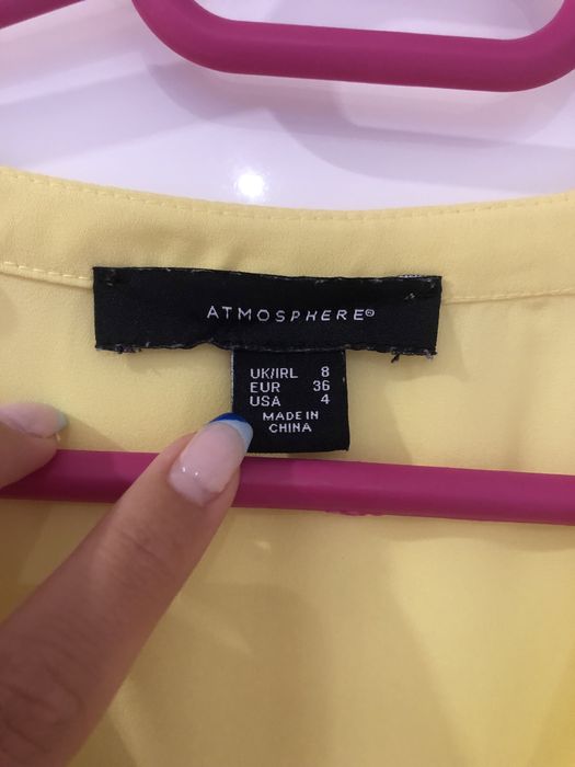 Дамска жълта риза с дълъг ръкав