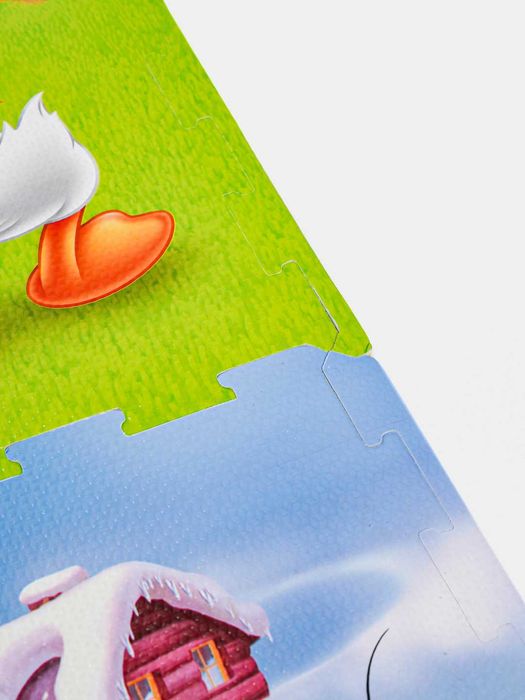 Детские игровые маты, модульные пазлы, собранные виды 120 x 120 x 1 см