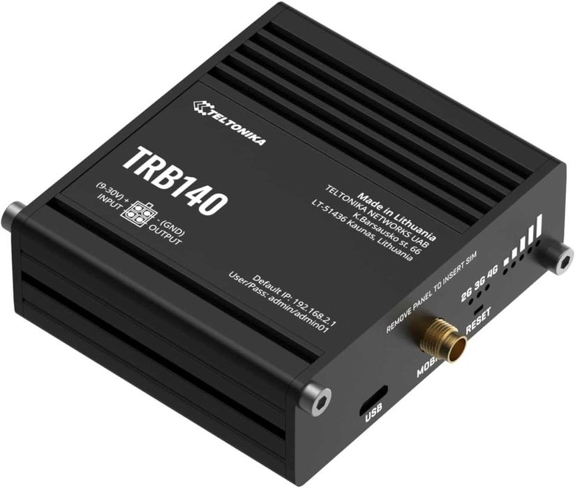 Индустриален 4G LTE шлюз Teltonika TRB140