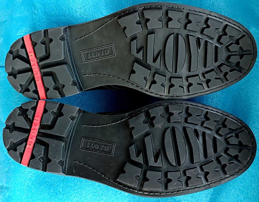 Pantofi ,,LLOYD,, cu inserții din piele naturală mărimea 41.5 (7 1/2)