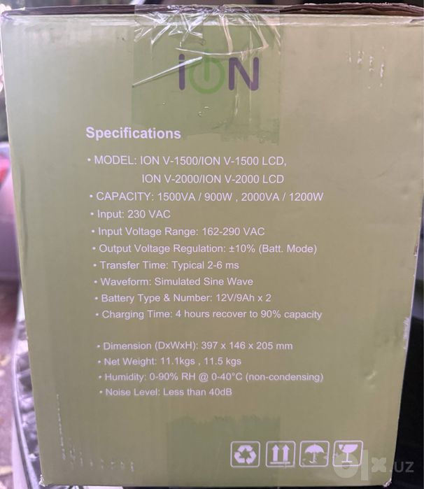 UPS / ИБП ION V-2000 LCD 2000VA / 1200W