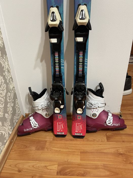 Schiuri copii 110 cm atomic cu clapari skiuri