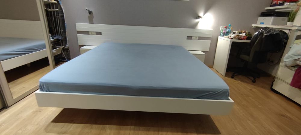 Pat metalic cu somiera