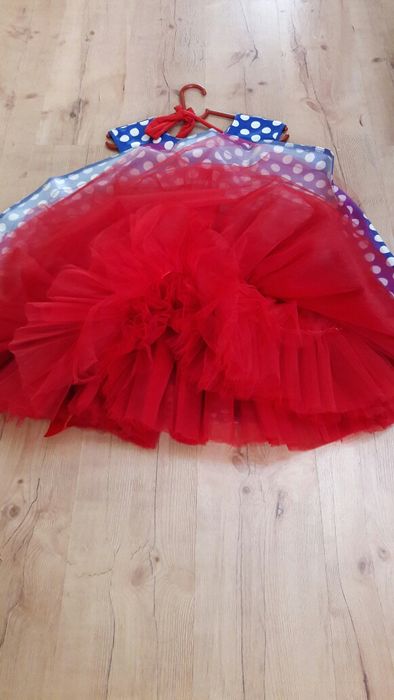 Платье в горошек 8-11 лет. Ретро.