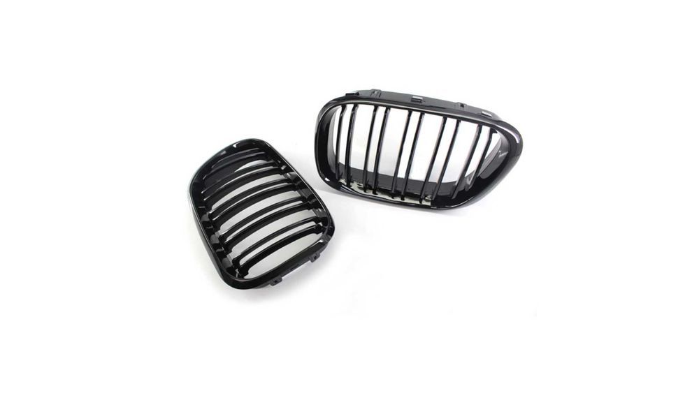 Set 2 grile duble, negru lucios, M Design pentru BMW X5 E53 Facelift