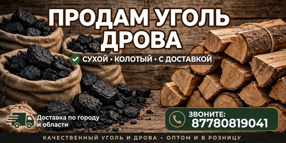 Продам уголь дрова