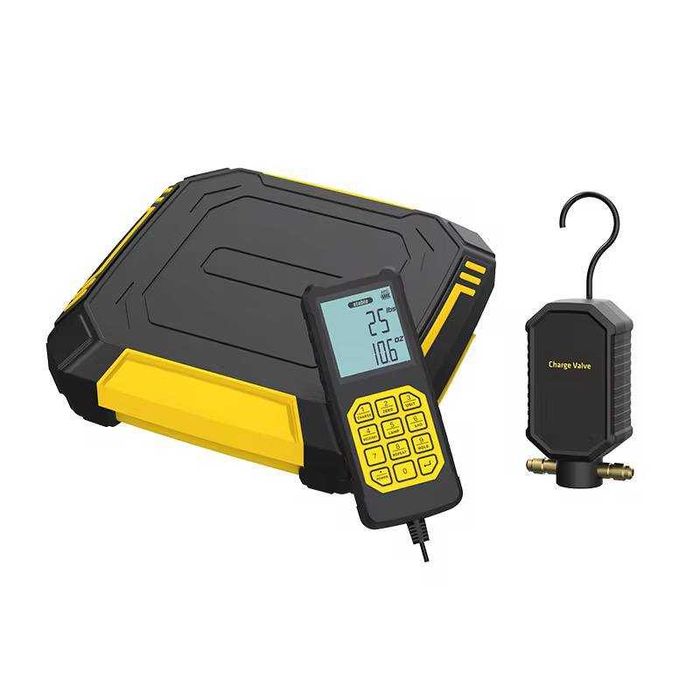 Cantar electronic freon cu electrovalva si furtune.