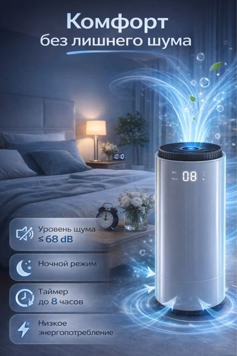 Очиститель воздуха SWISS AIR AeroTower - HEPA очиститель до 66 м/кв