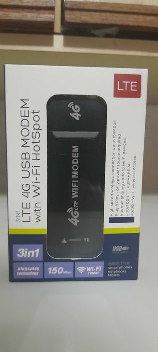 USB-модем 3-в-1 LTE 4G с Wi-Fi Работает через Сим Карта оркали ишлайди
