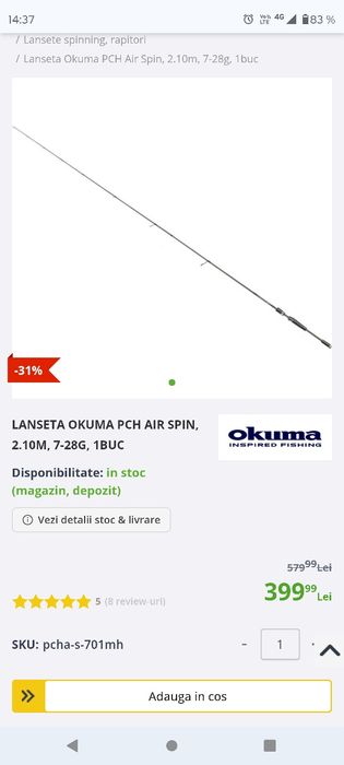 Okuma PCH 2.3 spining
