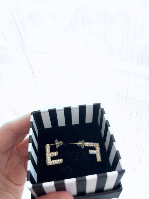 Cercei “F” F ENDI cristale