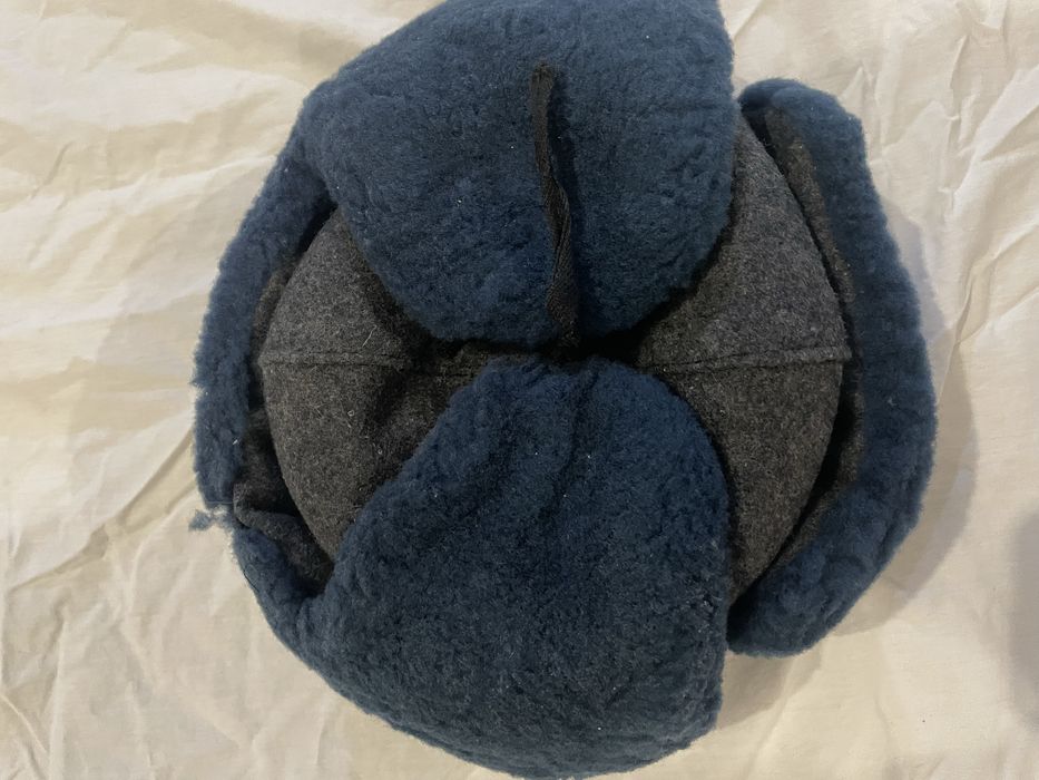 Шапка ушанка синяяз