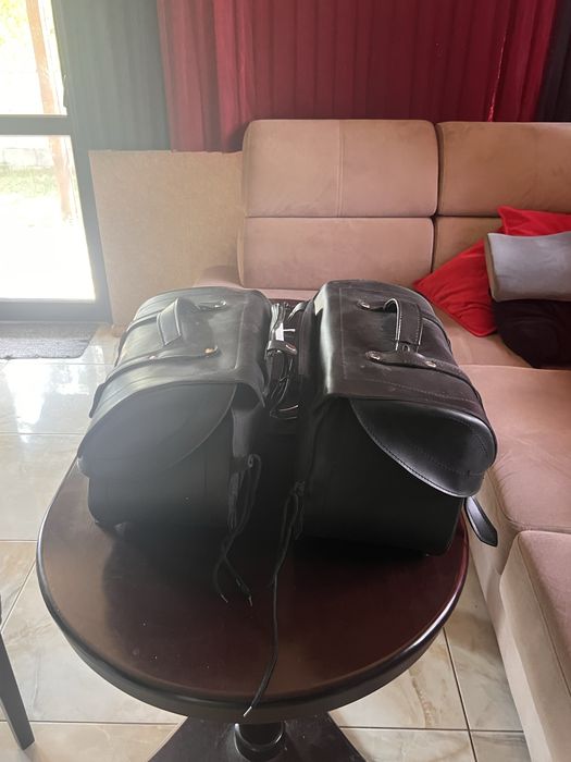 Дисаги за чопър кожени