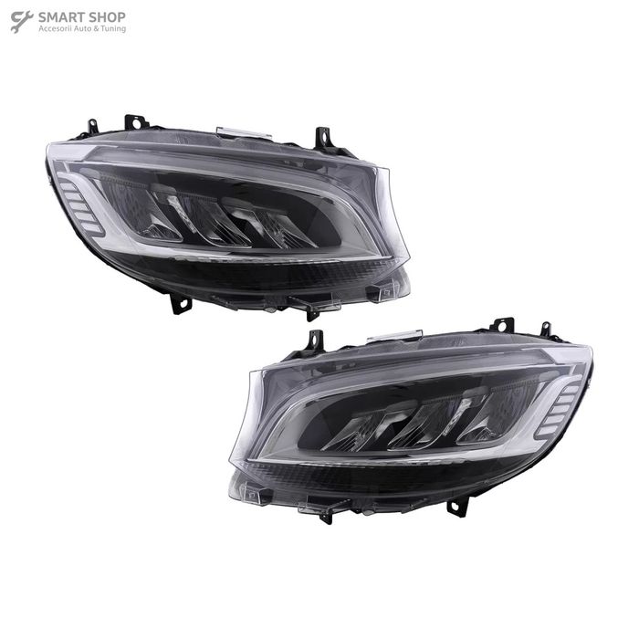Faruri Full LED Mercedes Sprinter W907 W910 Halogen (2019-2023) Negru