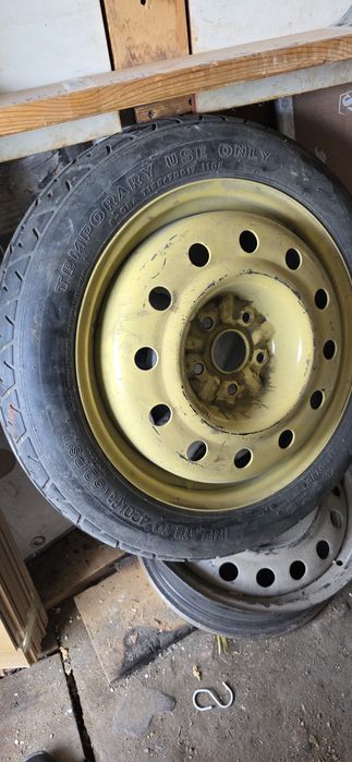 Запасное колесо на Toyota Alphard докатка