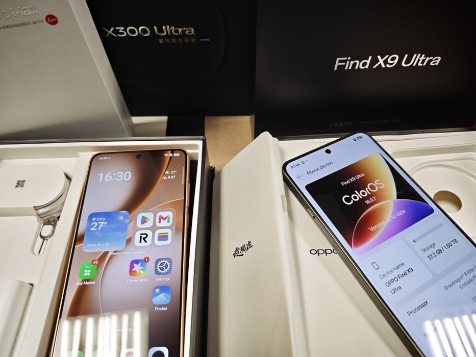 Чисто нов Oppo Find X9 Ultra - 16GB/1TB, 16GB/512GB и ...