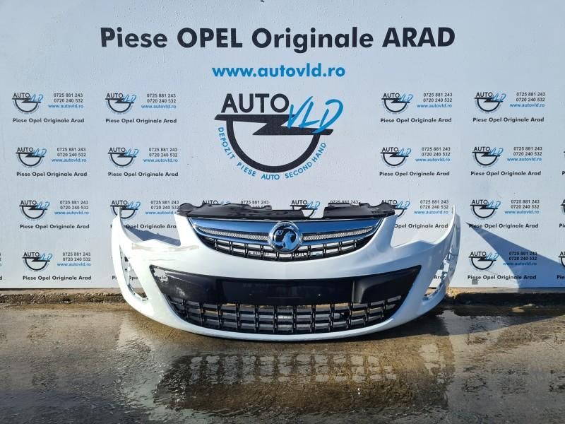 Bara fata cu grila radiator Opel Corsa D facelift