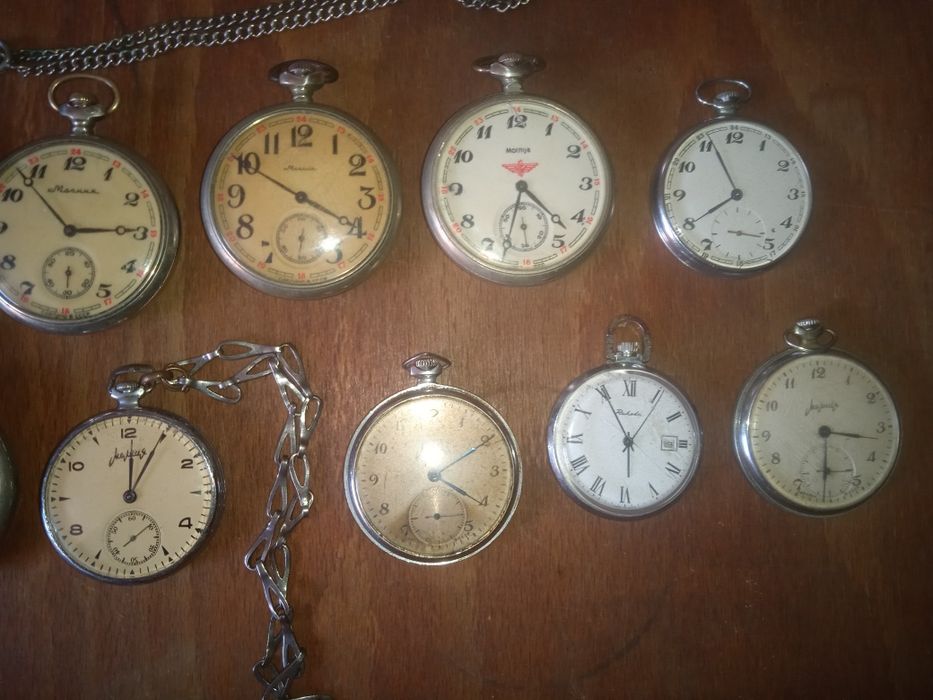 Колекция от руски джобни часовници Молния
