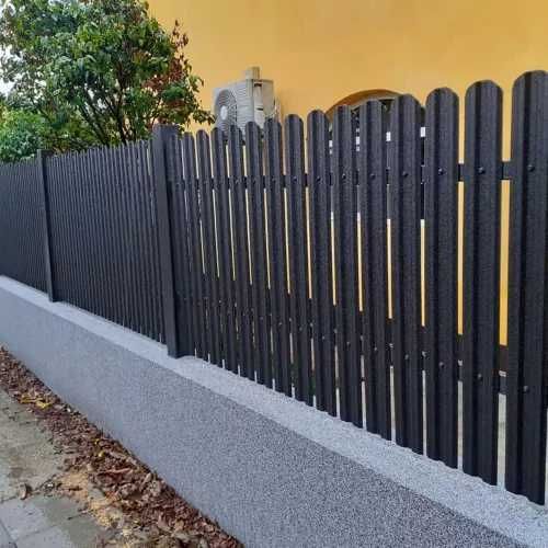 Garduri si porti stil jaluzea, sipca metalica, tabla cutata