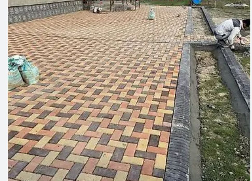 Брусчатка,  тротуарная плитка.