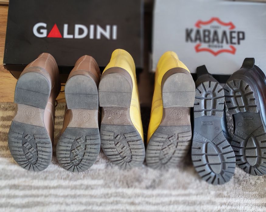 Дамски обувки /боти - кларкове естествена кожа 41номер