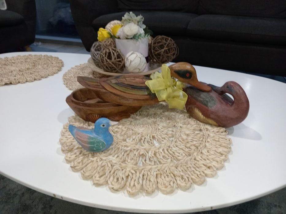 Cadou vintage  /Rata lemn mandarin -