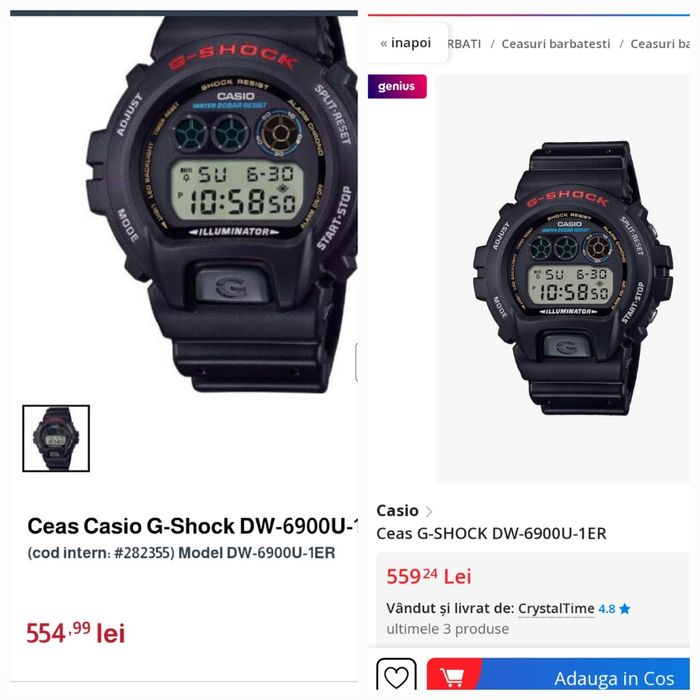 Casio G Shock DW 6900U
