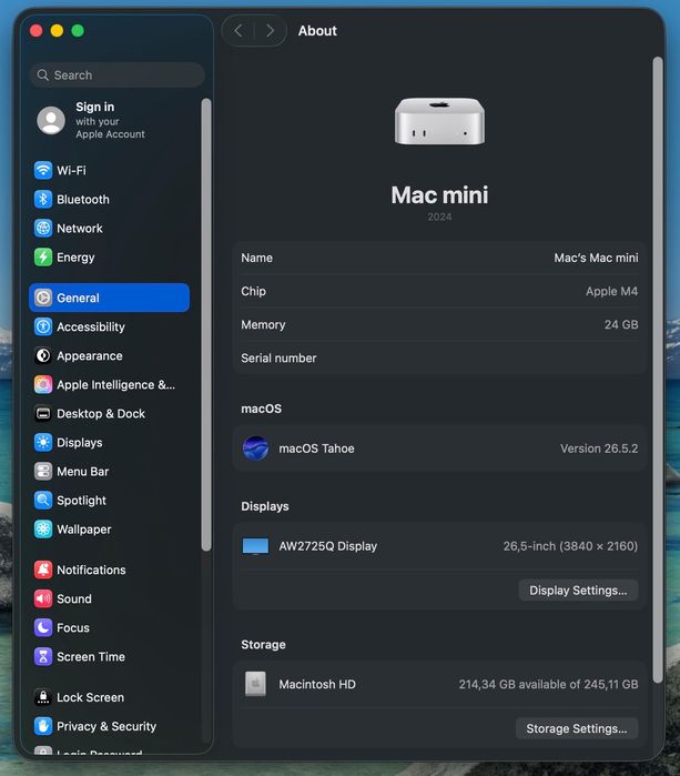 Mac mini M4 - 24GB / 256GB - Гаранция